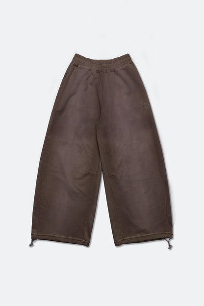 GROCERY FADE WASHED WIDE LEG SWEATPANTS/ WASHED BROWN - GROGROCERY