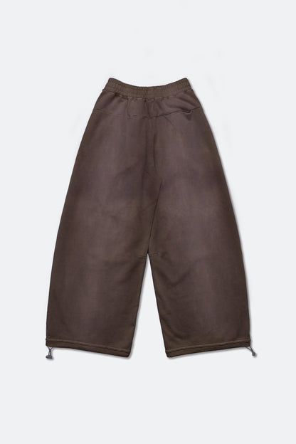 GROCERY FADE WASHED WIDE LEG SWEATPANTS/ WASHED BROWN - GROGROCERY