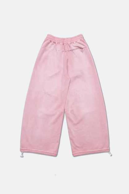 GROCERY FADE WASHED WIDE LEG SWEATPANTS/ WASHED PINK - GROGROCERY
