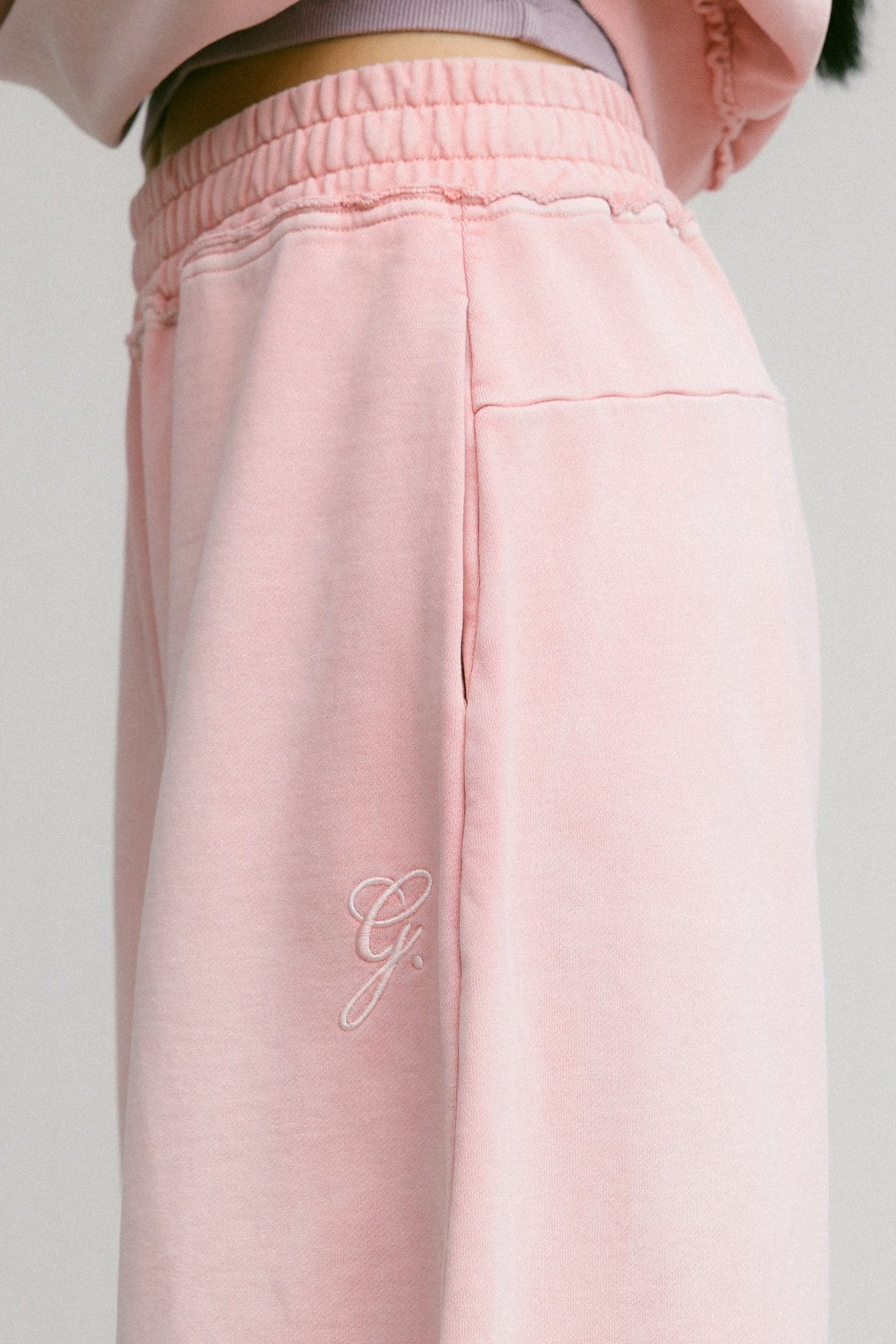 GROCERY FADE WASHED WIDE LEG SWEATPANTS/ WASHED PINK - GROGROCERY