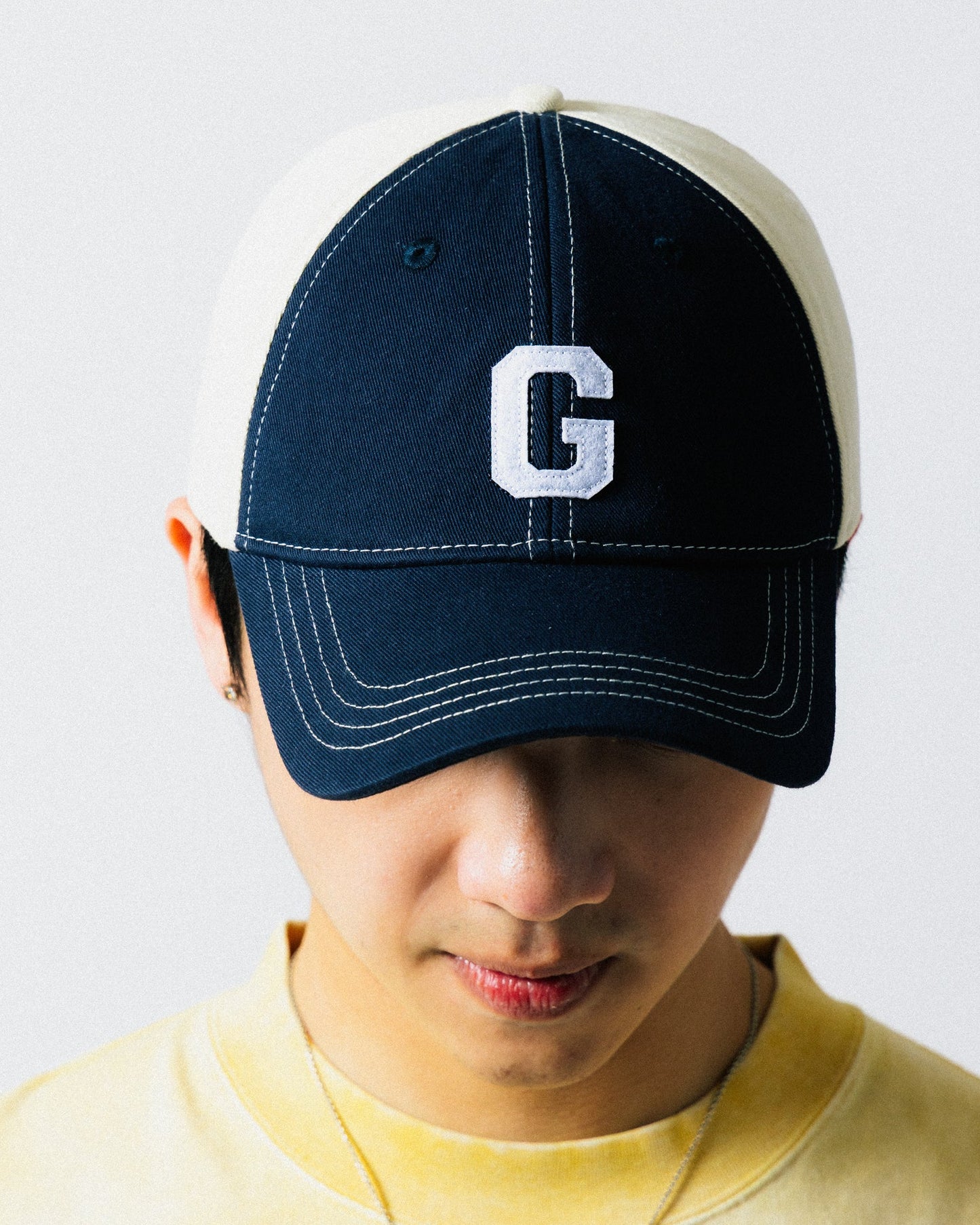 GROCERY G LOGO PATCH TWO TONE CAP/ NAVY - GROGROCERY