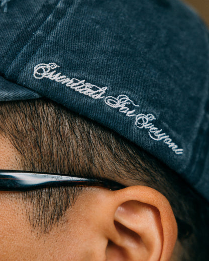 GROCERY G LOGO VINTAGE DISTRESSED CAP/ WASHED NAVY - GROGROCERY