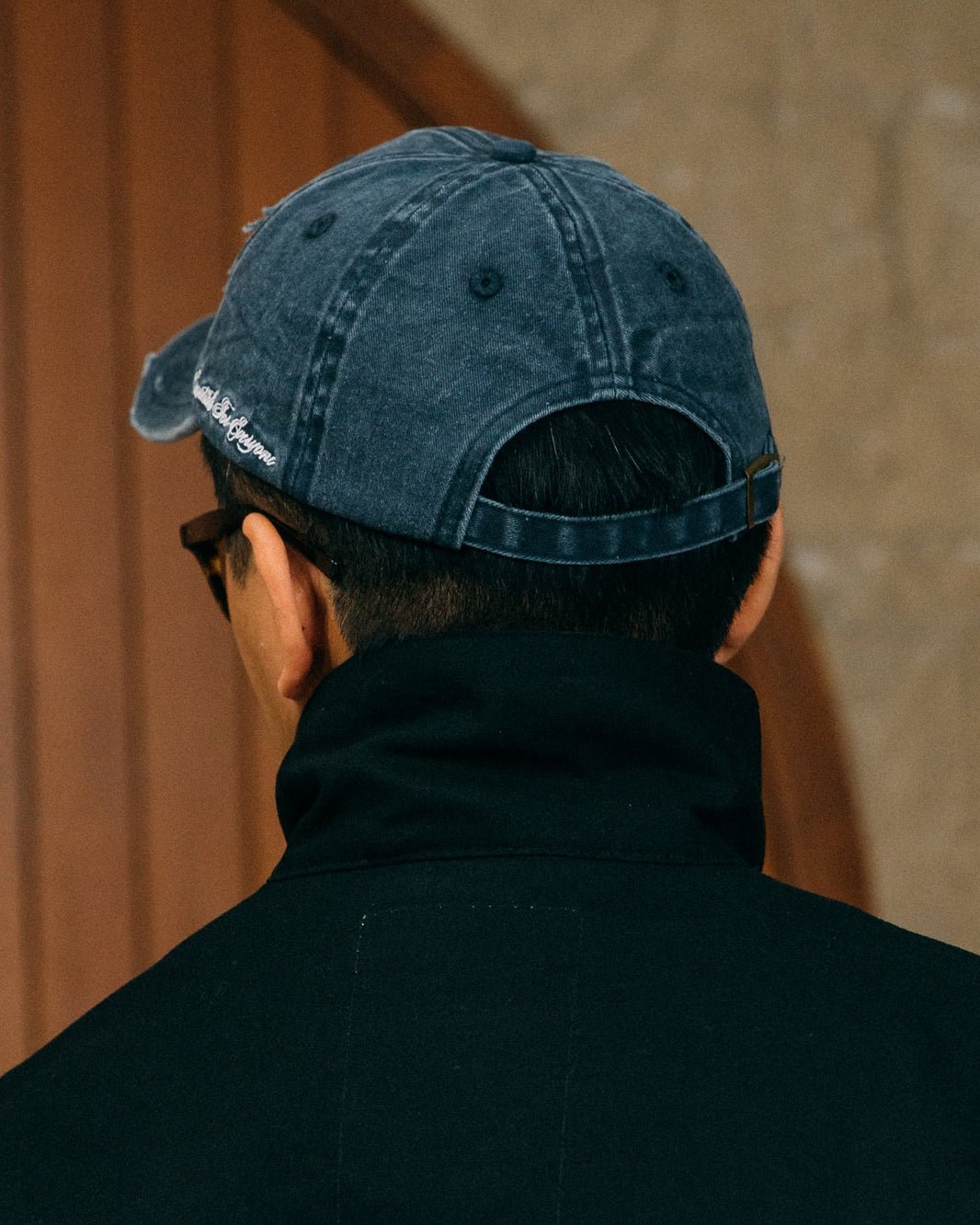 GROCERY G LOGO VINTAGE DISTRESSED CAP/ WASHED NAVY - GROGROCERY