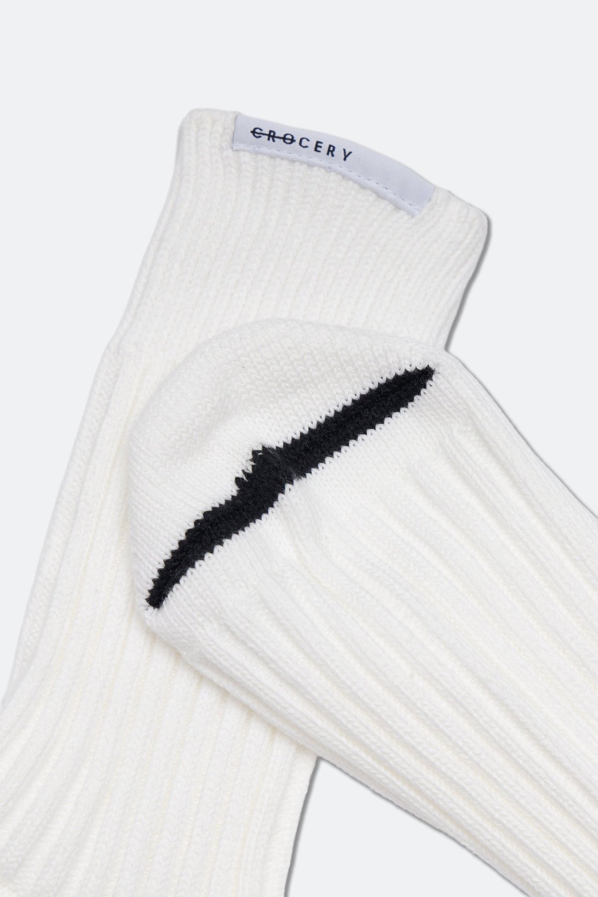 GROCERY HEAVYWEIGHT RIBBED SOCKS PACK / WHITE - GROGROCERY