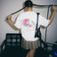 GROCERY | HELLO KITTY COSMIC SISTERS GRAPHIC TEE by OKOKUME/ WHITE - GROGROCERY