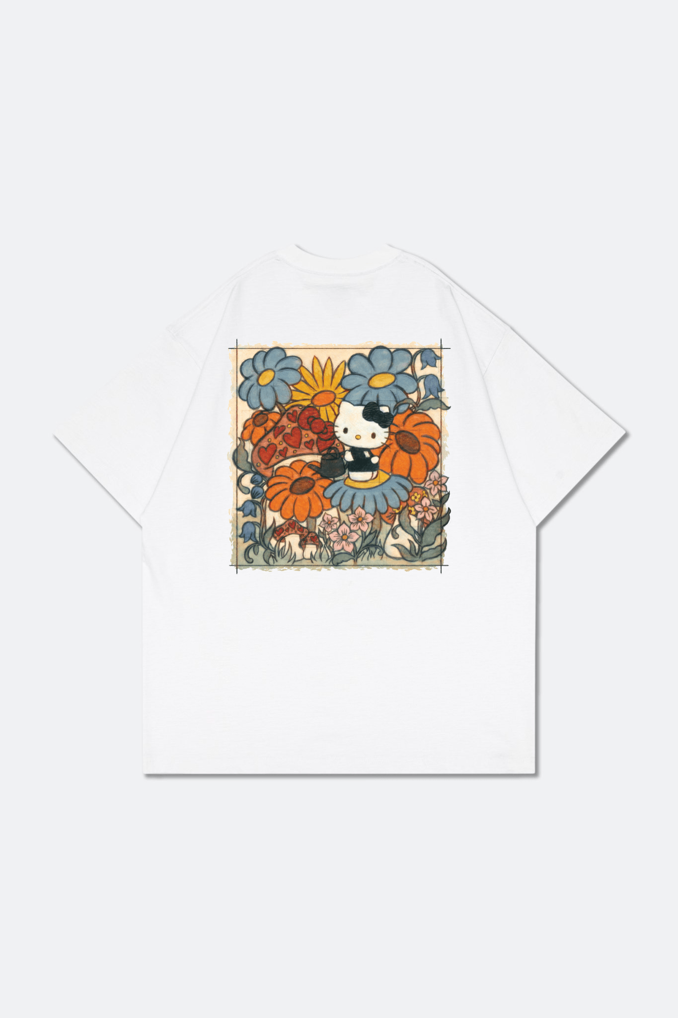 GROCERY | HELLO KITTY LOVE GARDEN GRAPHIC TEE/ WHITE - GROGROCERY