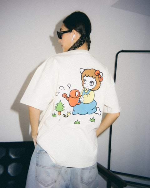 GROCERY | HELLO KITTY SAVE THE PLANET GRAPHIC TEE by AFA/ CREAM - GROGROCERY