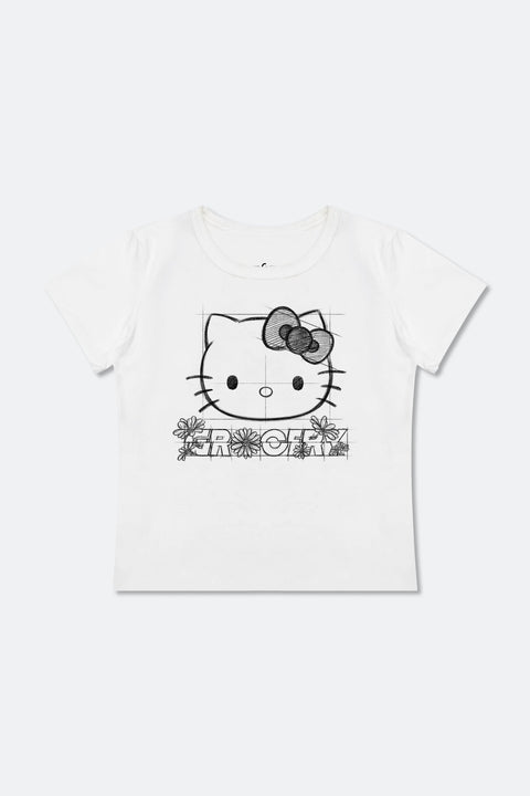 GROCERY | HELLO KITTY SKETCH LOGO BABY TEE/ WHITE - GROGROCERY