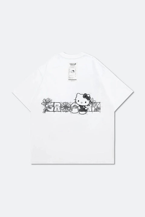 GROCERY | HELLO KITTY SKETCH LOGO INVOICE TEE/ WHITE - GROGROCERY