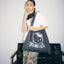 GROCERY | HELLO KITTY WASHED TOTE BAG/ WASHED CHARCOAL - GROGROCERY