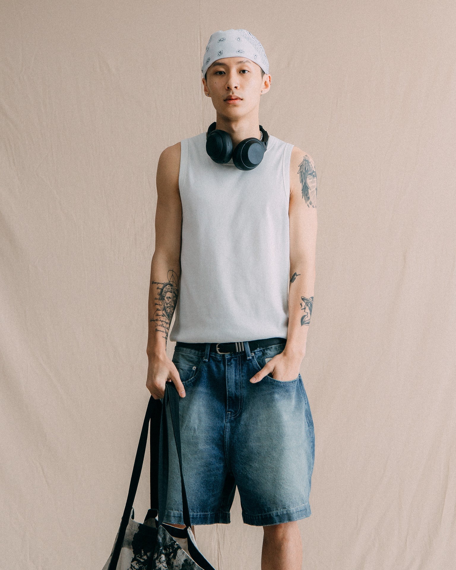 GROCERY INVOICE TANK TOP/ WHITE - GROGROCERY