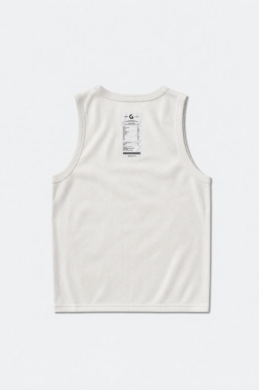 GROCERY INVOICE TANK TOP/ WHITE - GROGROCERY