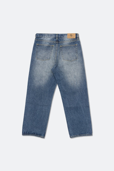 GROCERY JN - 002 DISTRESSED WASHED DENIM JEANS/ BLUE - GROGROCERY