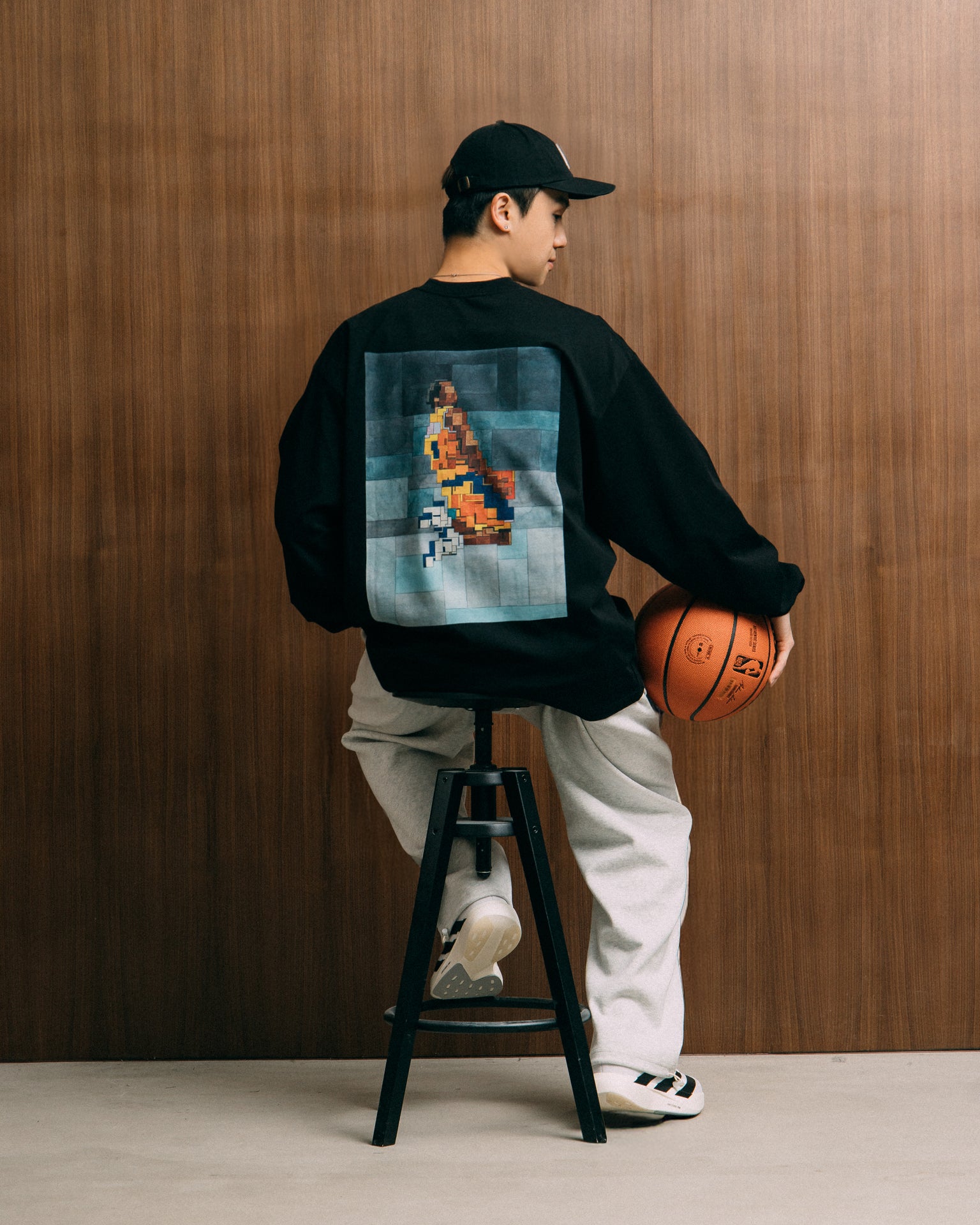 GROCERY KB 5.0 NO.8 LONG TOP/ BLACK BY ADAM LISTER - GROGROCERY