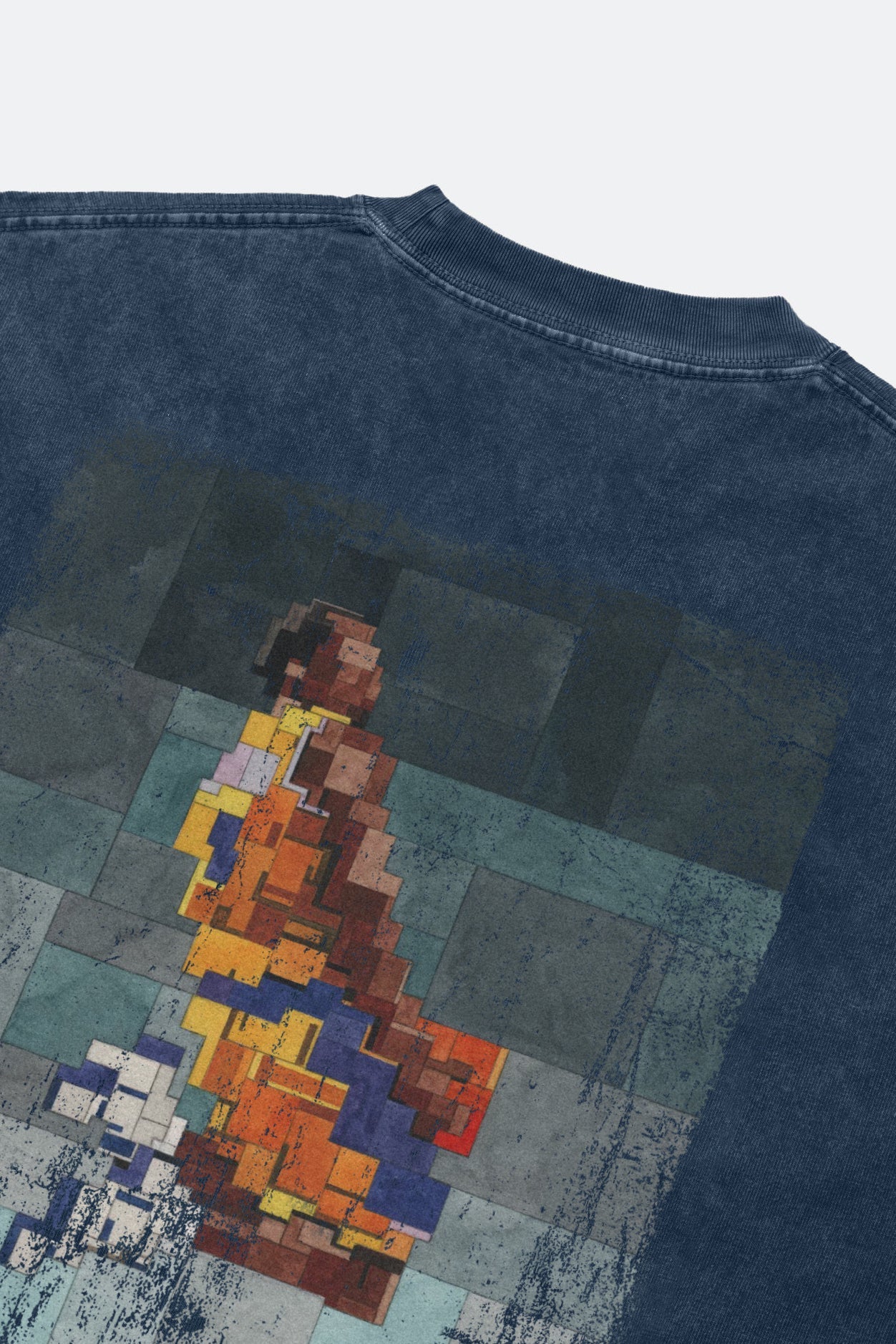 GROCERY KB 5.0 NO.8 WASHED TEE/ NAVY BY ADAM LISTER - GROGROCERY