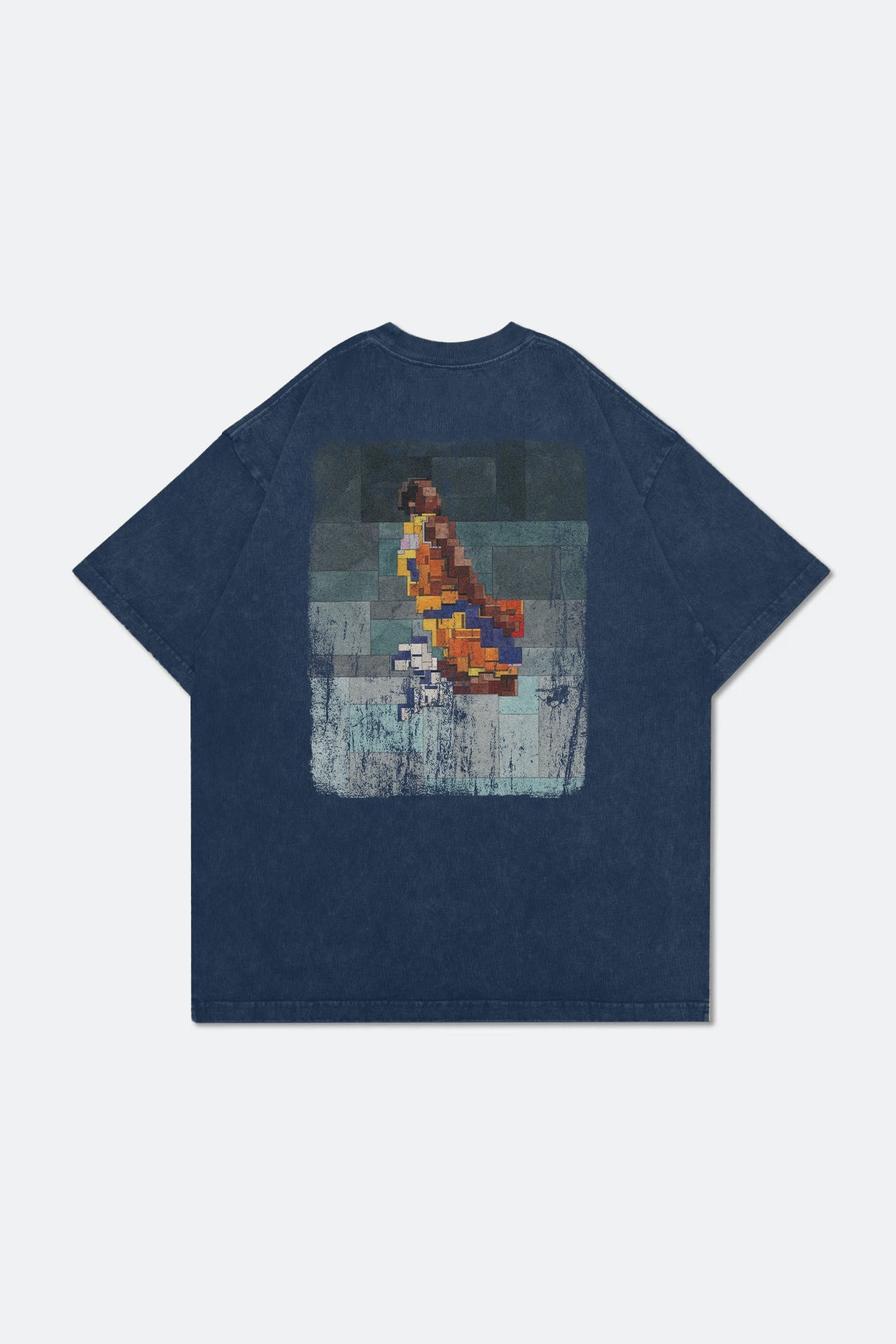 GROCERY KB 5.0 NO.8 WASHED TEE/ NAVY BY ADAM LISTER - GROGROCERY