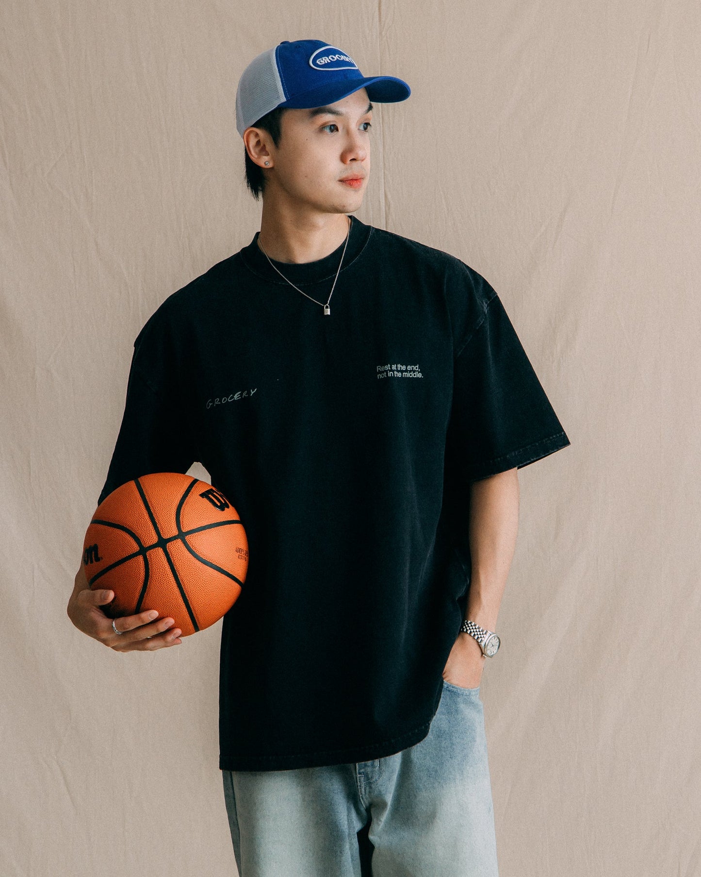 GROCERY KB 6.0 CHAMPIONSHIP WASHED TEE BY ADAM LISTER/ BLACK - GROGROCERY
