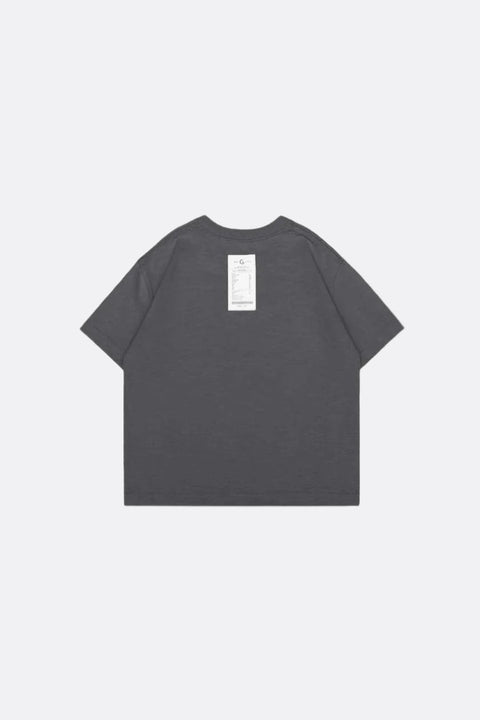 GROCERY KIDS MINI INVOICE TEE/ CHARCOAL - GROGROCERY