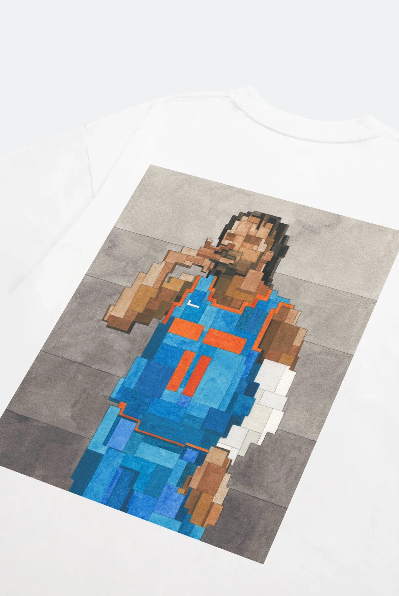 GROCERY KING OF NY GRAPHIC TEE BY ADAM LISTER/ WHITE - GROGROCERY