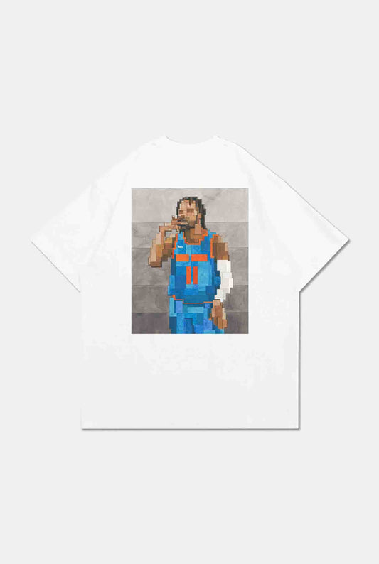 GROCERY KING OF NY GRAPHIC TEE BY ADAM LISTER/ WHITE - GROGROCERY