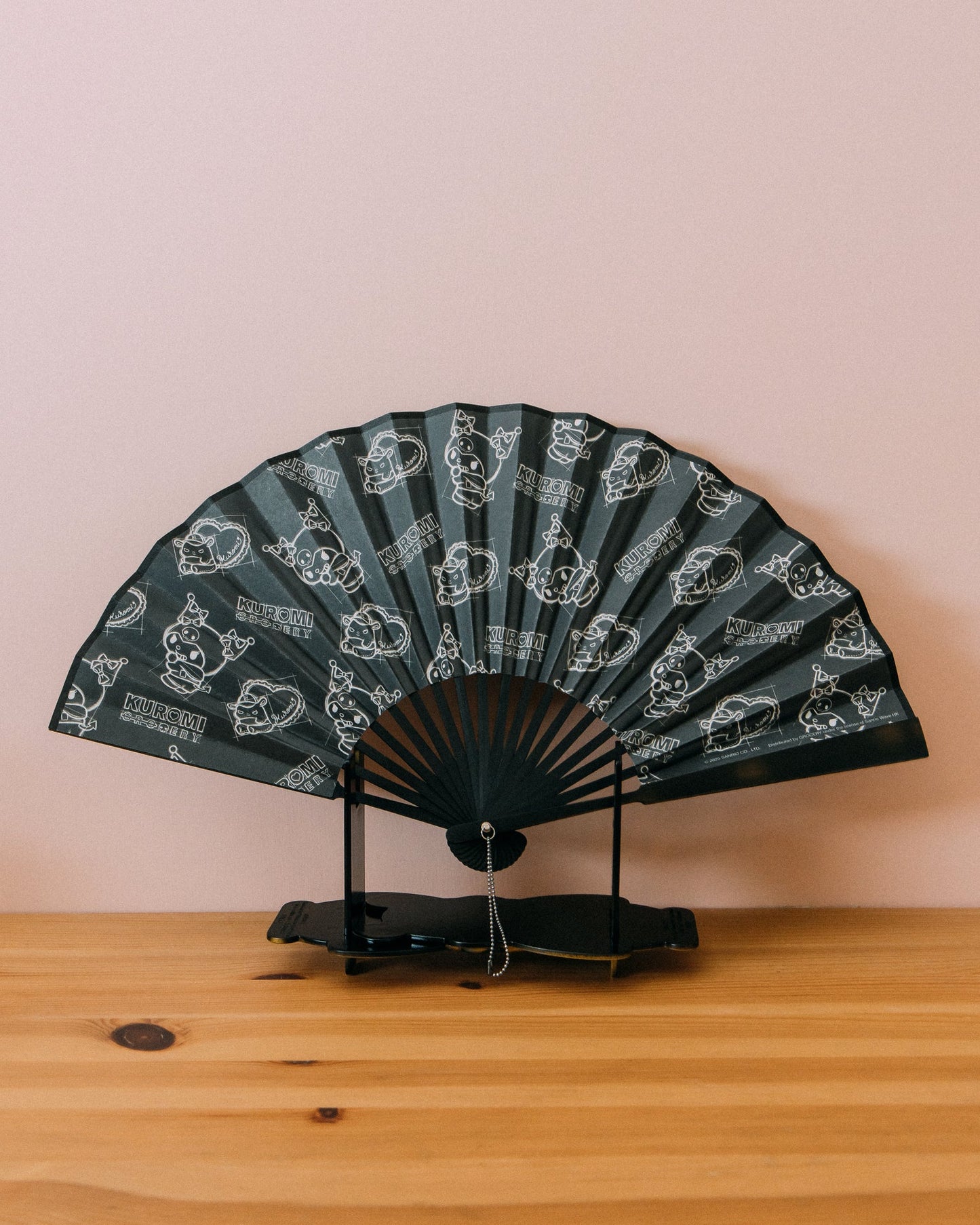 GROCERY | KUROMI AMBROX ROSE SCENTED FOLDING FAN by BECANDLE - GROGROCERY
