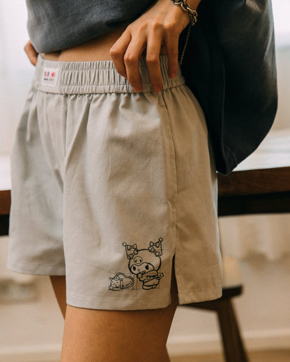 GROCERY | KUROMI BOXER SHORTS/ GREY - GROGROCERY