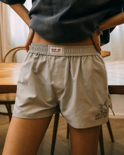 GROCERY | KUROMI BOXER SHORTS/ GREY - GROGROCERY