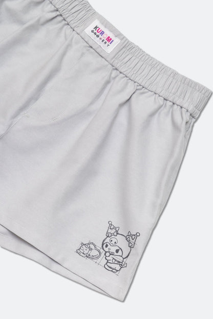 GROCERY | KUROMI BOXER SHORTS/ GREY - GROGROCERY