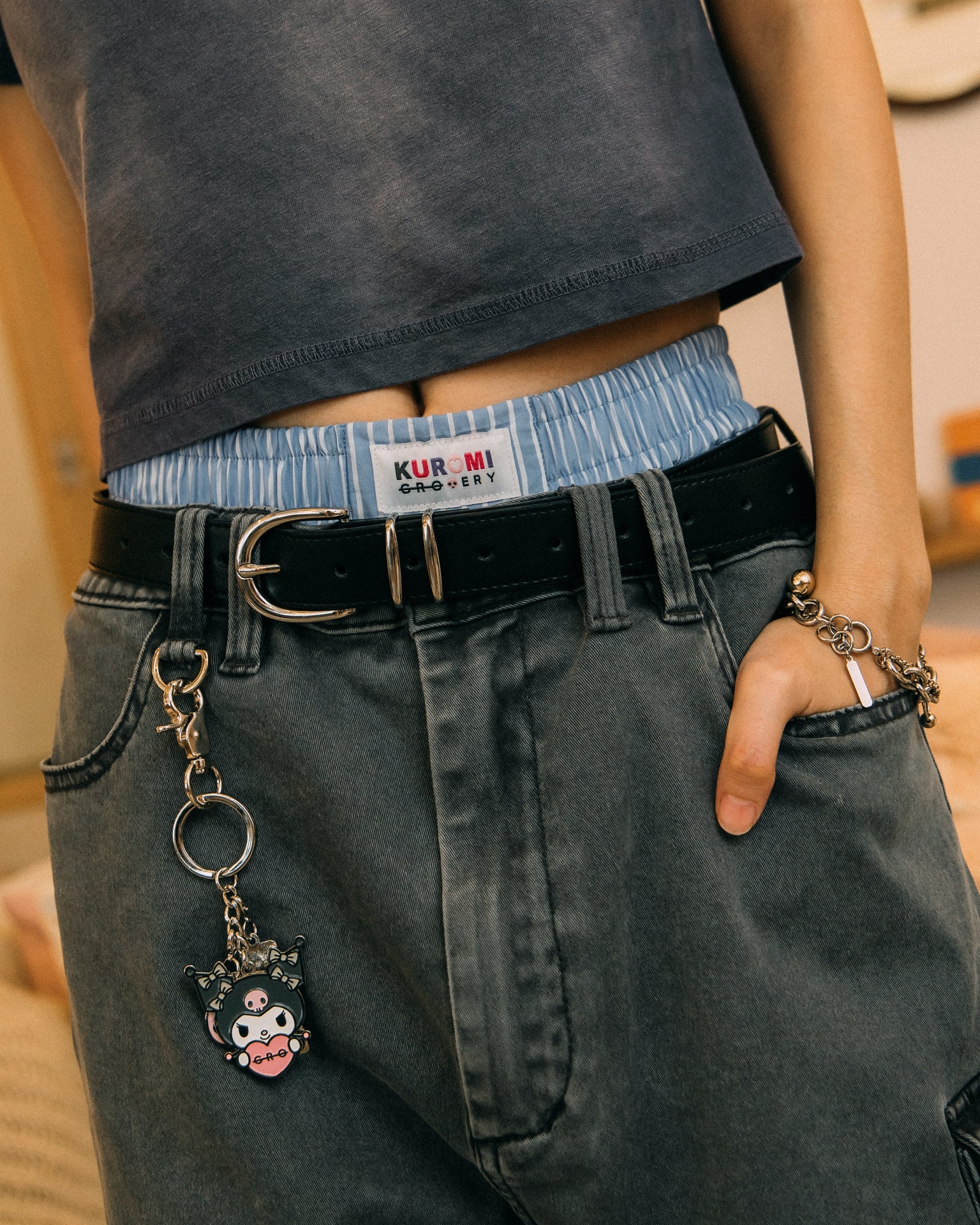 GROCERY | KUROMI GROCERY EXCLUSIVE METAL KEYCHAIN - GROGROCERY