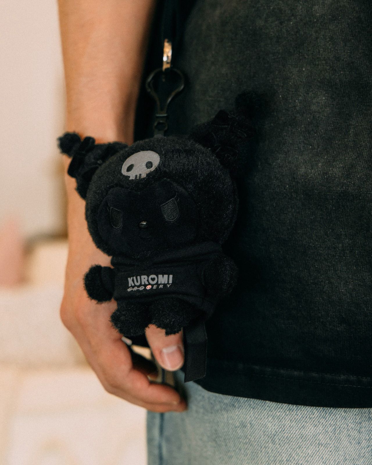 GROCERY | KUROMI GROCERY EXCLUSIVE PLUSH KEYCHAIN/ BLACK - GROGROCERY