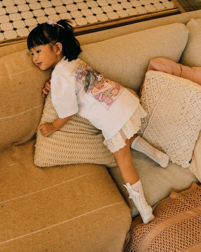 GROCERY | KUROMI KIDS MY BEDROOM GRAPHIC TEE/ WHITE - GROGROCERY