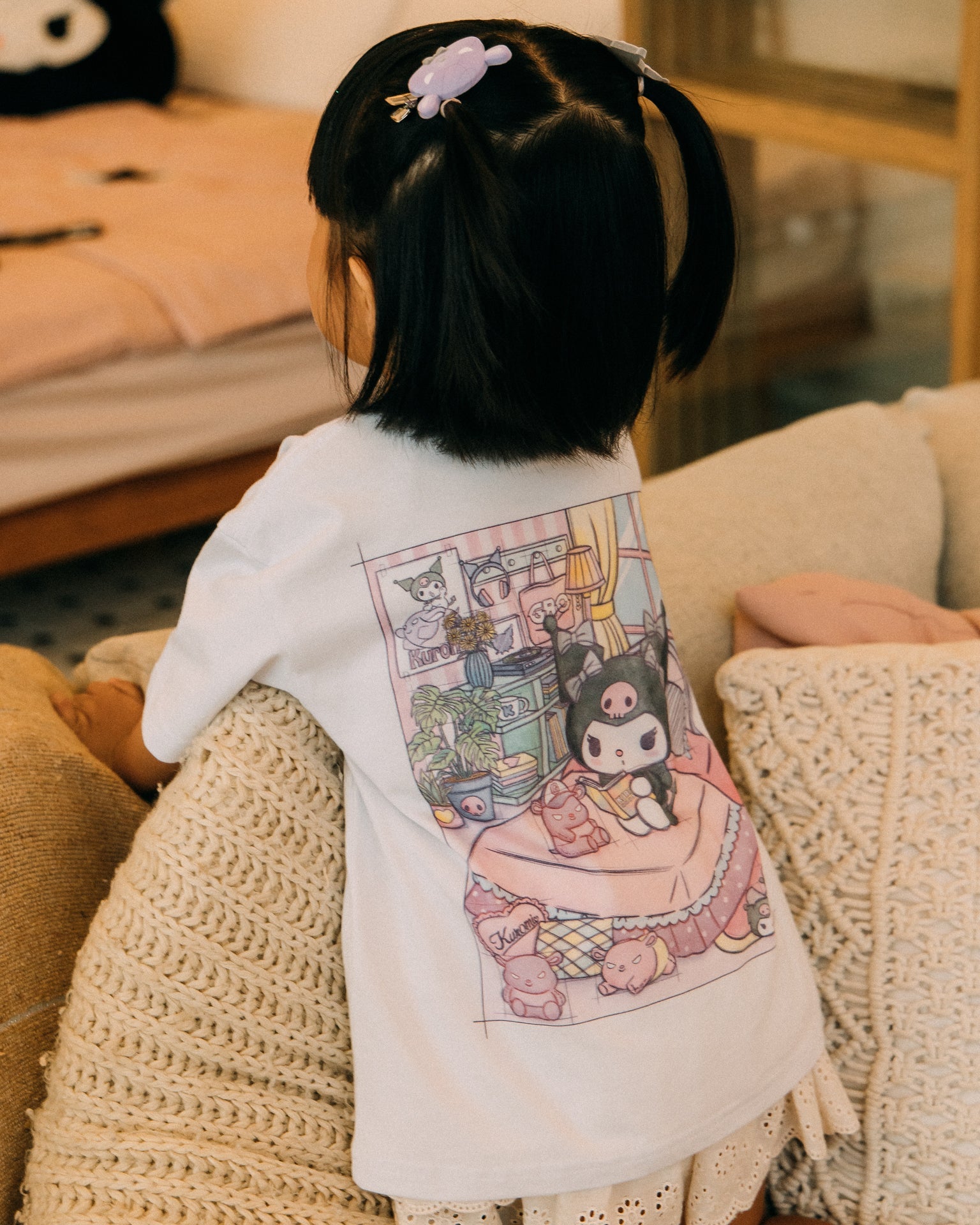 GROCERY | KUROMI KIDS MY BEDROOM GRAPHIC TEE/ WHITE - GROGROCERY