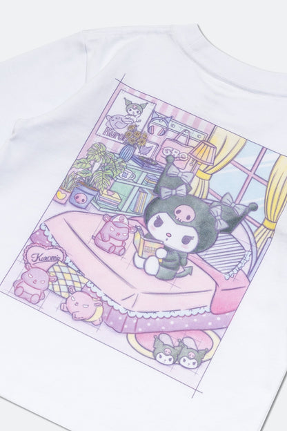 GROCERY | KUROMI KIDS MY BEDROOM GRAPHIC TEE/ WHITE - GROGROCERY