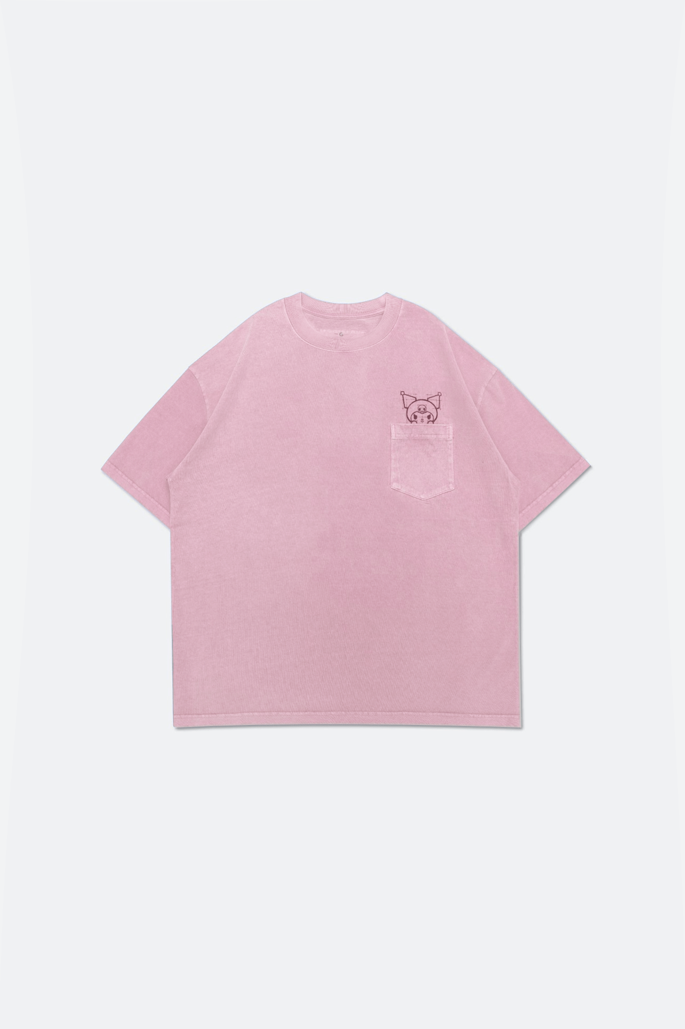 GROCERY | KUROMI KIDS MY BEDROOM WASHED GRAPHIC TEE/ WASHED MAUVE PINK - GROGROCERY