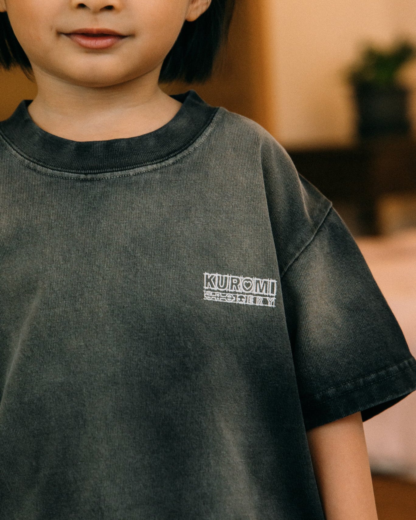 GROCERY | KUROMI KIDS SKETCH KUROMI WASHED GRAPHIC TEE/ FADED BLACK - GROGROCERY