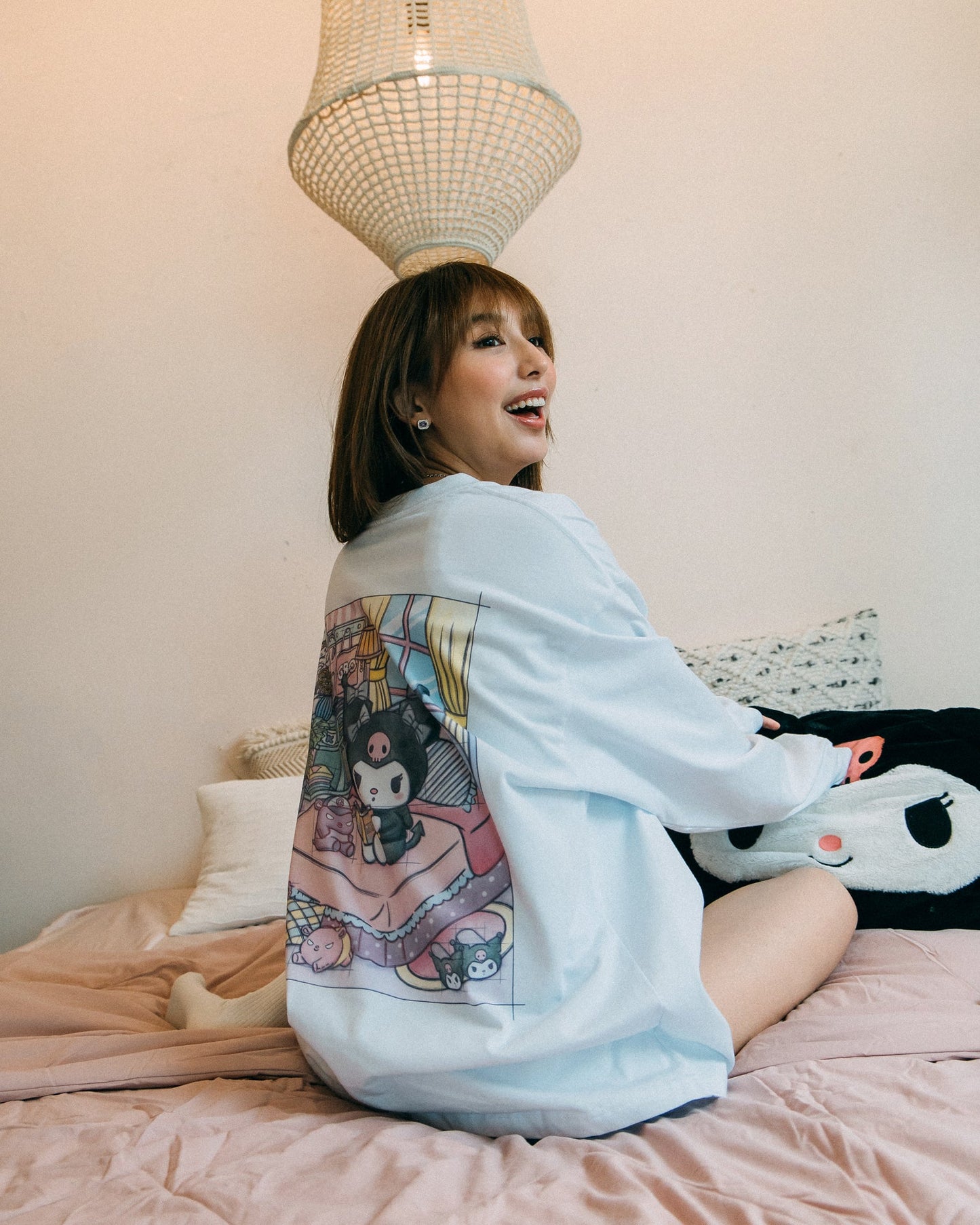 GROCERY | KUROMI MY BEDROOM LONG TOP/ WHITE - GROGROCERY