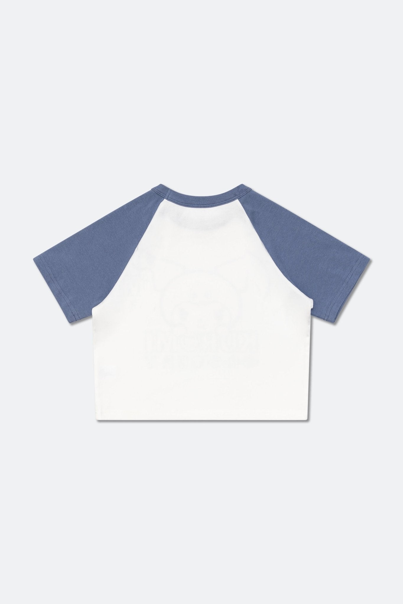 GROCERY | KUROMI RAGLAN BABY TEE/ WHITE & PURPLE - GROGROCERY