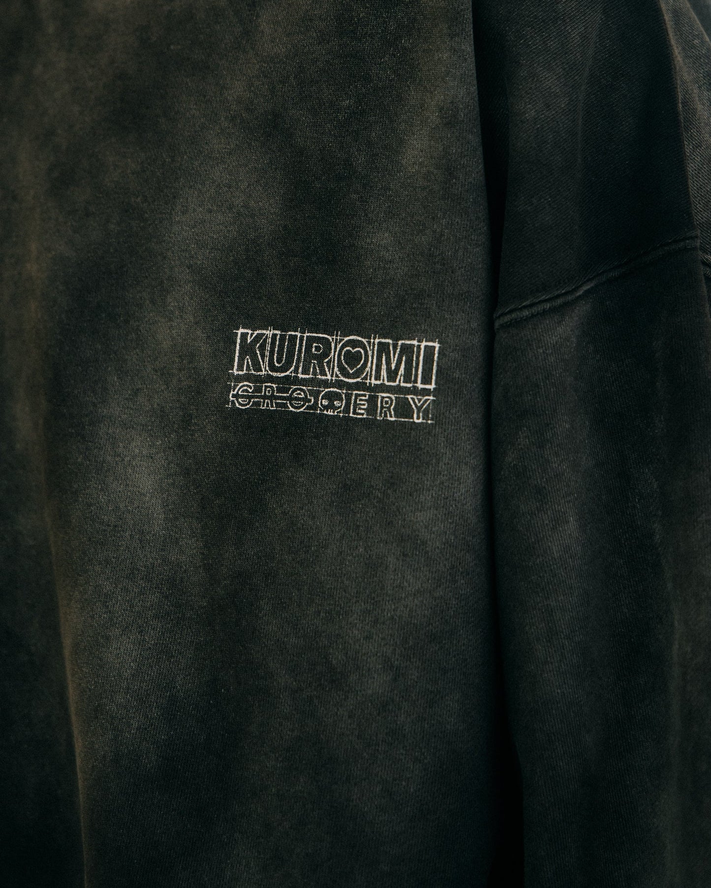 GROCERY | KUROMI SKETCH KUROMI WASHED GRAPHIC HOODIE/ WASHED BLACK - GROGROCERY