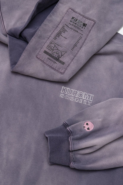 GROCERY | KUROMI SKETCH KUROMI WASHED GRAPHIC HOODIE/ WASHED PURPLE - GROGROCERY