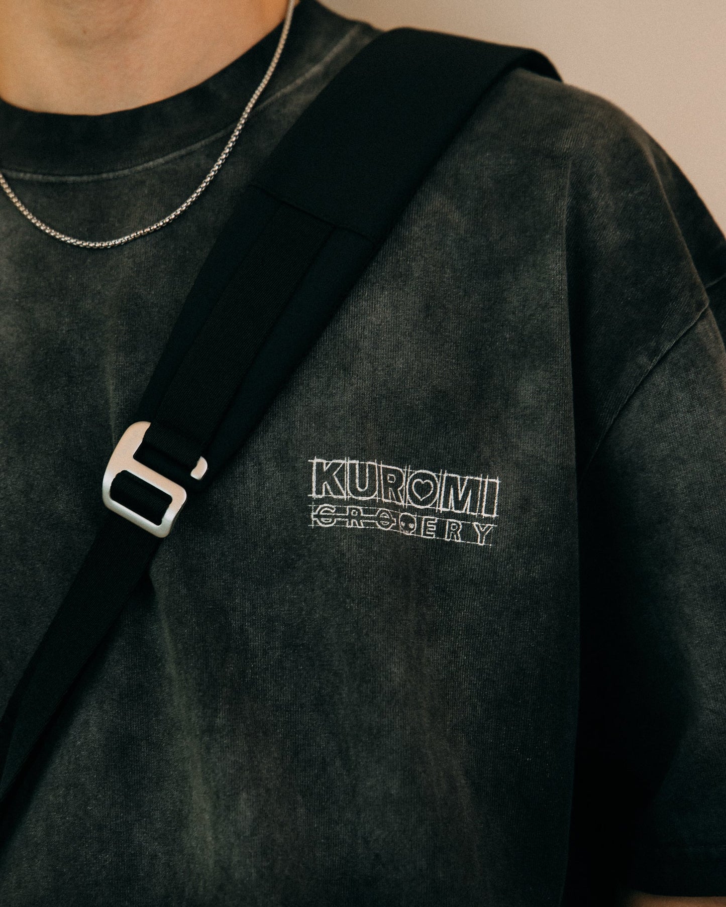 GROCERY | KUROMI SKETCH KUROMI WASHED GRAPHIC TEE/ FADED BLACK - GROGROCERY