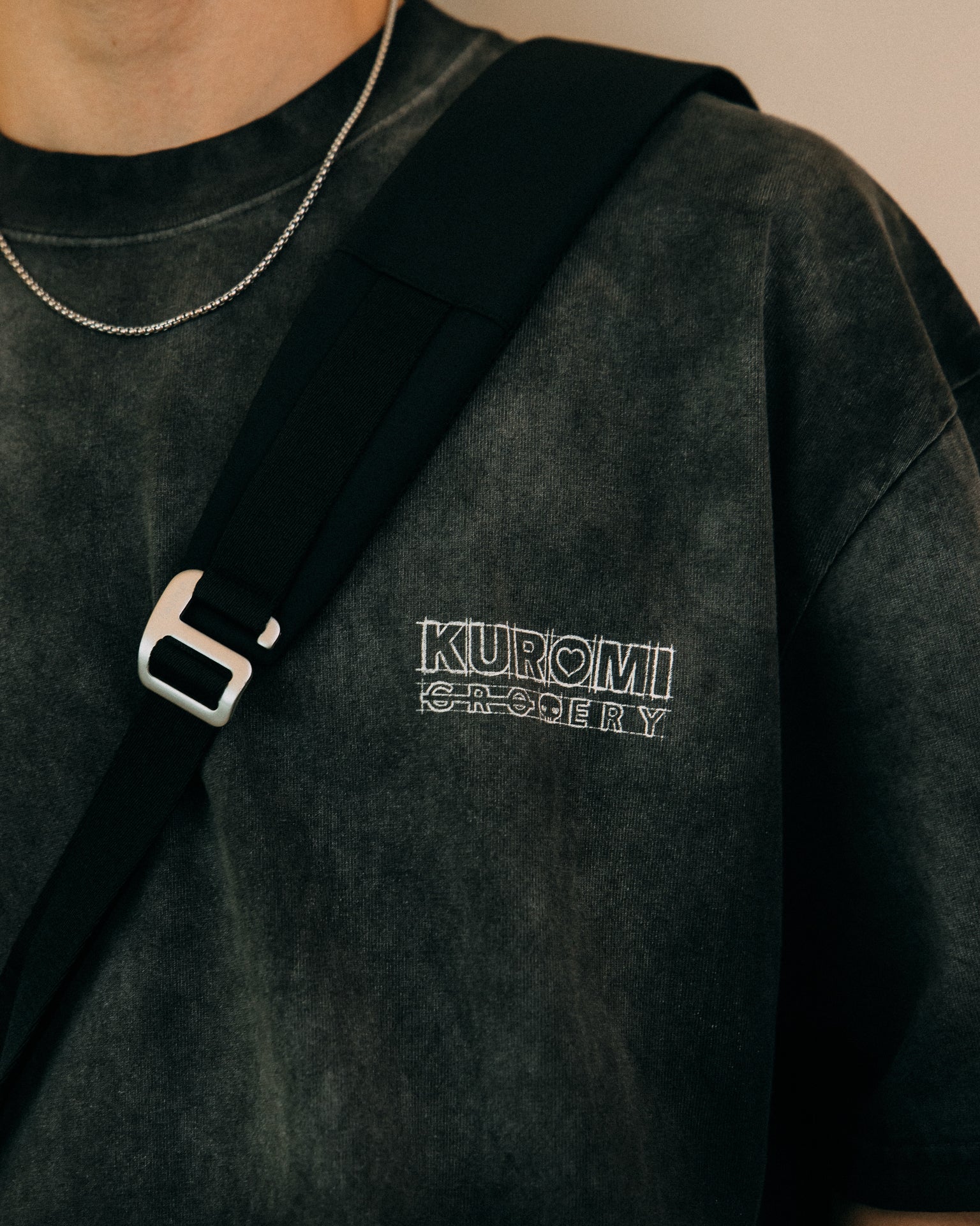 GROCERY | KUROMI SKETCH KUROMI WASHED GRAPHIC TEE/ FADED BLACK - GROGROCERY