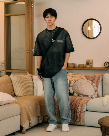 GROCERY | KUROMI SKETCH KUROMI WASHED GRAPHIC TEE/ FADED BLACK - GROGROCERY