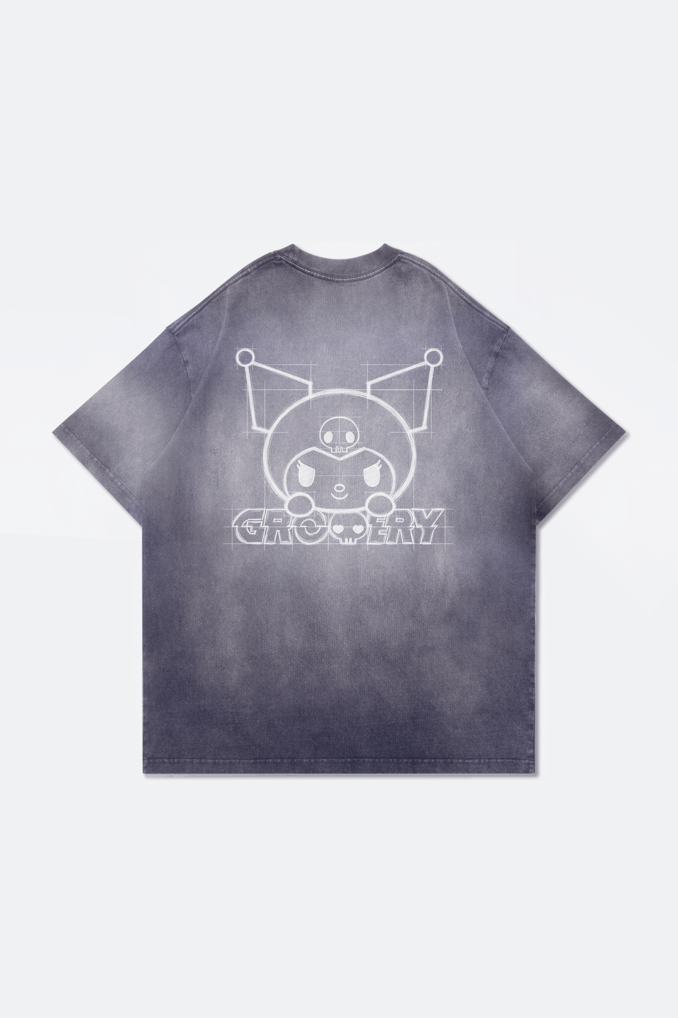 GROCERY | KUROMI SKETCH KUROMI WASHED GRAPHIC TEE/ FADED PURPLE - GROGROCERY