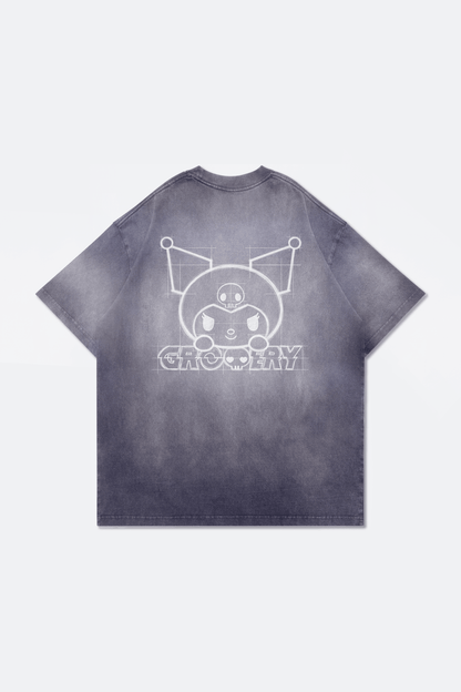 GROCERY | KUROMI SKETCH KUROMI WASHED GRAPHIC TEE/ FADED PURPLE - GROGROCERY