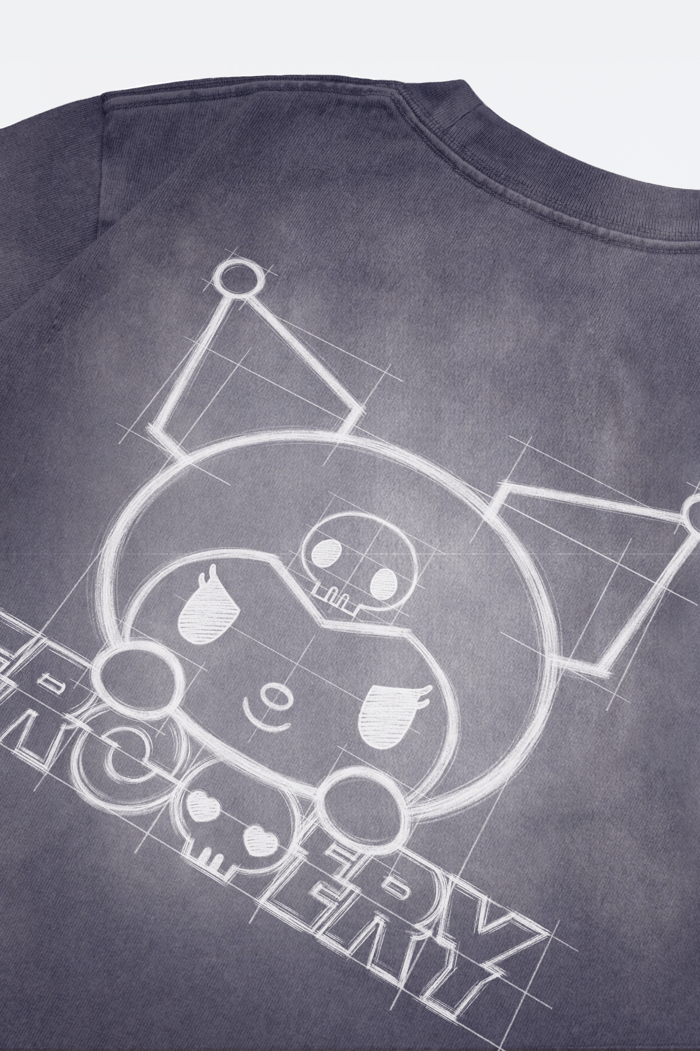 GROCERY | KUROMI SKETCH KUROMI WASHED GRAPHIC TEE/ FADED PURPLE - GROGROCERY