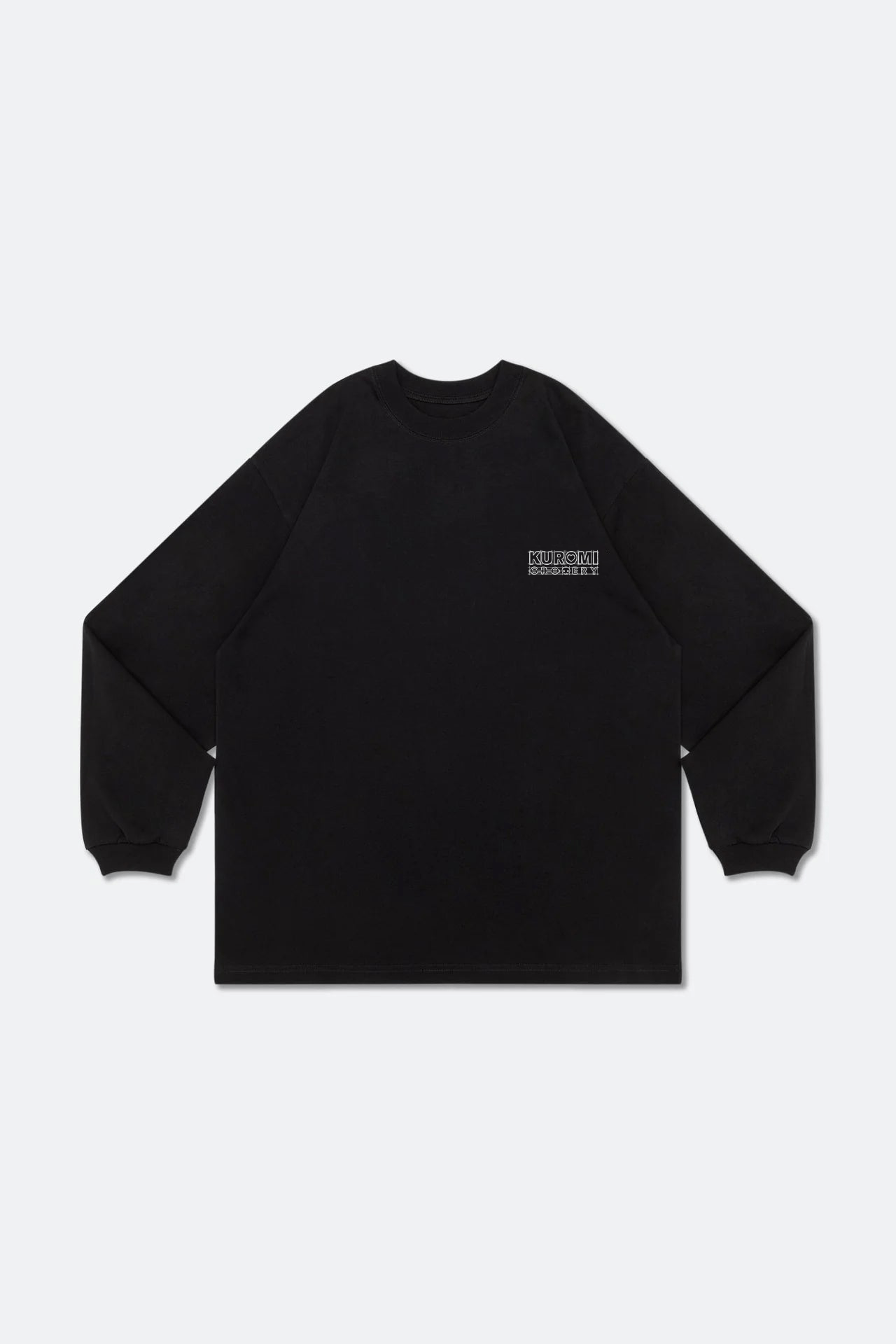 GROCERY | KUROMI SKETCH LOGO INVOICE LONG TOP/ BLACK - GROGROCERY