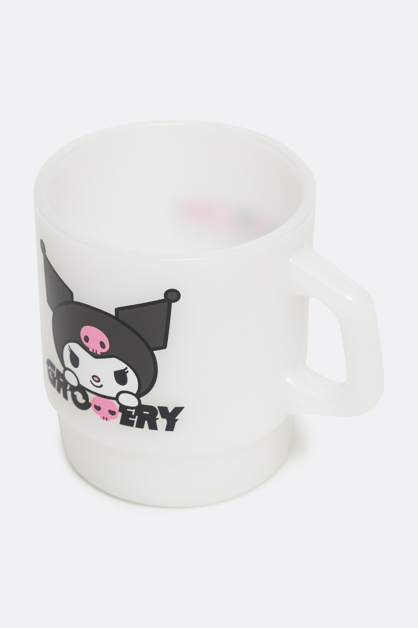 GROCERY | KUROMI STACKING GLASS MUG/ MILKY WHITE - GROGROCERY