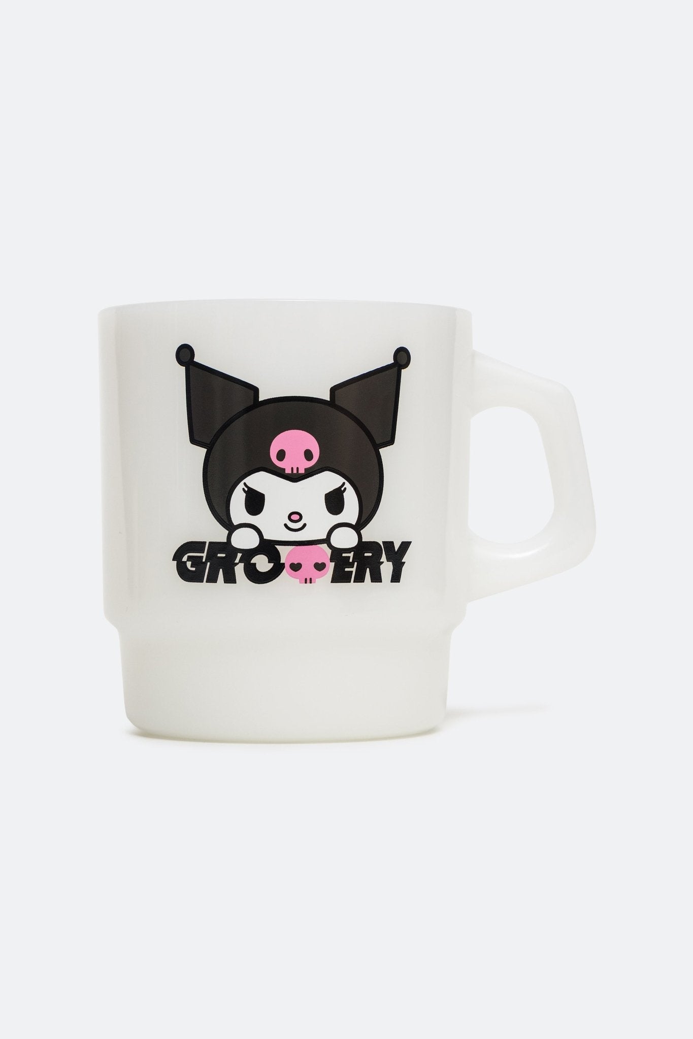 GROCERY | KUROMI STACKING GLASS MUG/ MILKY WHITE - GROGROCERY
