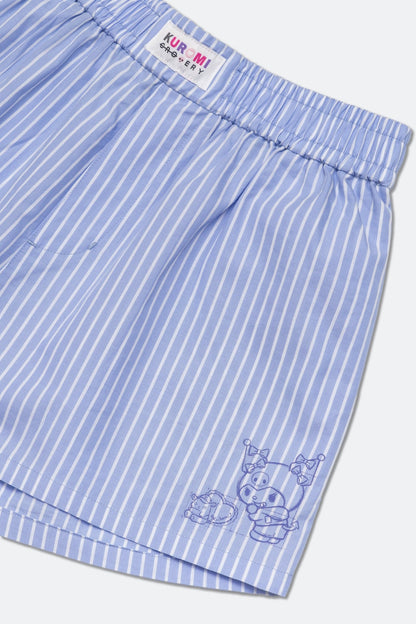 ⁠GROCERY | KUROMI STRIPE BOXER SHORTS/ BLUE - GROGROCERY