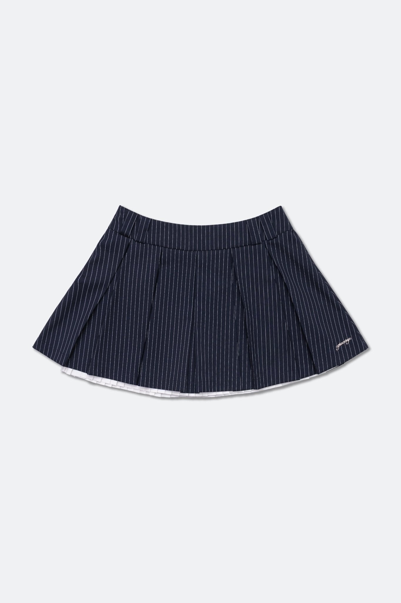 GROCERY LAYERED STRIPE MINI SKIRT/ NAVY - GROGROCERY